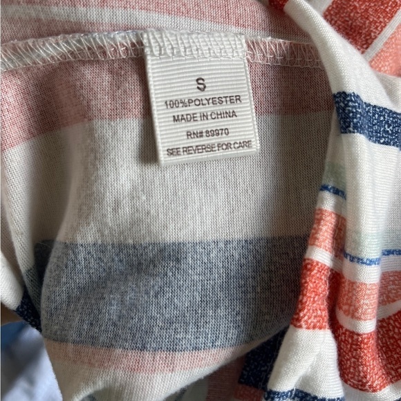 Eden & Olivia Anthropologie Short Sleeve Blouse with Front Tie - Picture 5 of 5